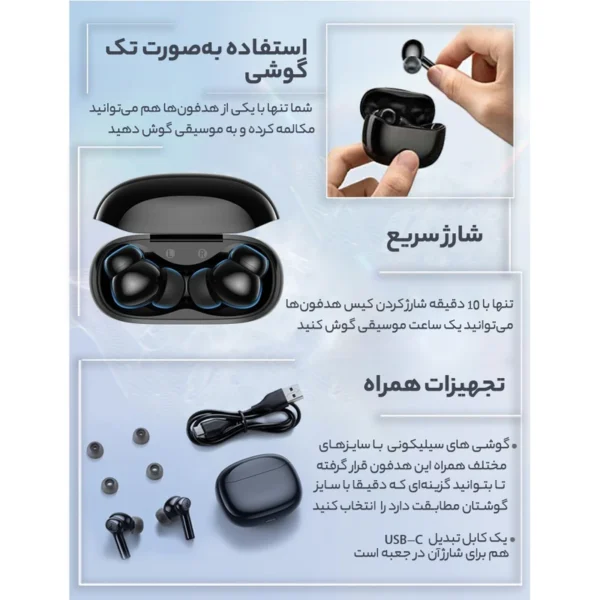 هندزفری بلوتوثی انکر مدل Soundcore R100 - Image 3