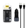 شارژر فندکی جی بی کیو مدل C510Q توان 38 وات همراه با کابلLightning