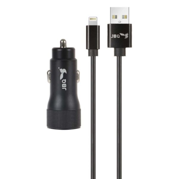 شارژر فندکی جی بی کیو مدل JBQ CC-D5 همراه با کابل Lightning